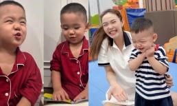 Minh Hằng rèn con theo 'kỷ luật thép', quý tử mới 2 tuổi đã có thói quen đọc sách và học chữ mỗi tối