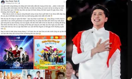 Noo Phước Thịnh nói rõ nguyên nhân ít show