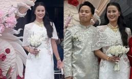 Á hậu Hương Ly bí mật tổ chức lễ ăn hỏi, chồng doanh nhân lần đầu lộ rõ mặt