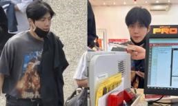 Mỹ nam xứ Hàn Kim Seon Ho bị bắt gặp dạo phố Hà Nội, mua cốm và cả điện thoại mới