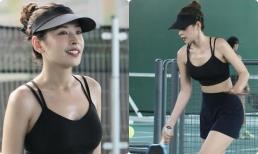 Chi Pu chơi pickleball mà mê mẩn: Mặt xinh, body nét căng