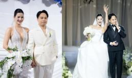 Á hậu Hương Ly tổ chức đám cưới với chồng doanh nhân tại Hà Nội, khéo dùng hoa che bụng lùm lùm