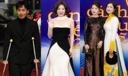 Thảm đỏ Lễ trao giải Cánh diều 2025: Tuấn Trần chống nạng tới dự