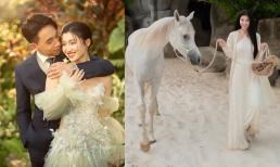 Bộ ảnh cưới nét căng của Á hậu Phương Nhi và thiếu gia Minh Hoàng được hé lộ, dân tình xuýt xoa vì đẹp như cổ tích