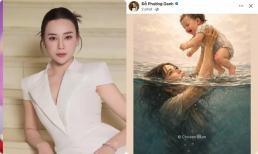 Phương Oanh có động thái gây xót lòng, vợ NSND Công Lý để lại một câu gây chú ý