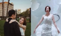 'Bé Xuân Nghi' thử váy cưới, chuẩn bị kết hôn với chồng Việt kiều