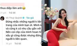Vũ Thúy Quỳnh dùng 50 chữ đáp thẳng khi bị so sánh với Diệp Lâm Anh - vợ cũ của bạn trai