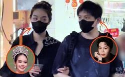 Không còn giấu giếm, Trịnh Thăng Bình và Hoa hậu Thanh Thuỷ công khai khoác tay tình tứ giữa phố đông người