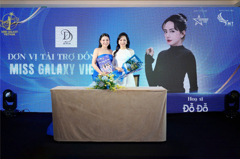 Họa sĩ Đỗ Đỗ tham dự họp báo ra mắt cuộc thi "Miss Galaxy Vietnam"