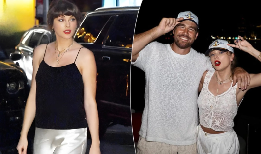 Taylor Swift diện váy phong cách cô dâu dạo phố