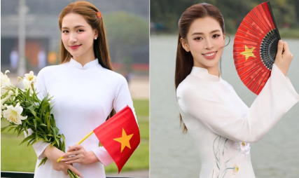 Hòa Minzy và dàn hoa hậu Việt xúng xính áo dài mừng lễ 30/4