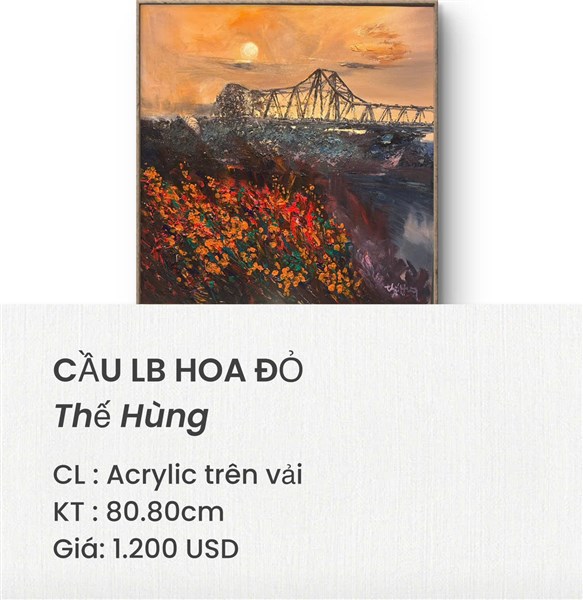 Cầu Long Biên Hoa Đỏ